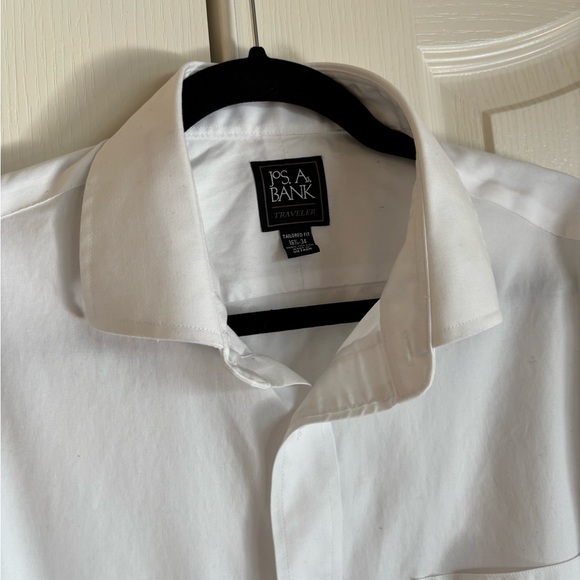 Jos A Banks Ttaveler white long sleeve dress shirt size 16 1/2 32/33 - Picture 4 of 9